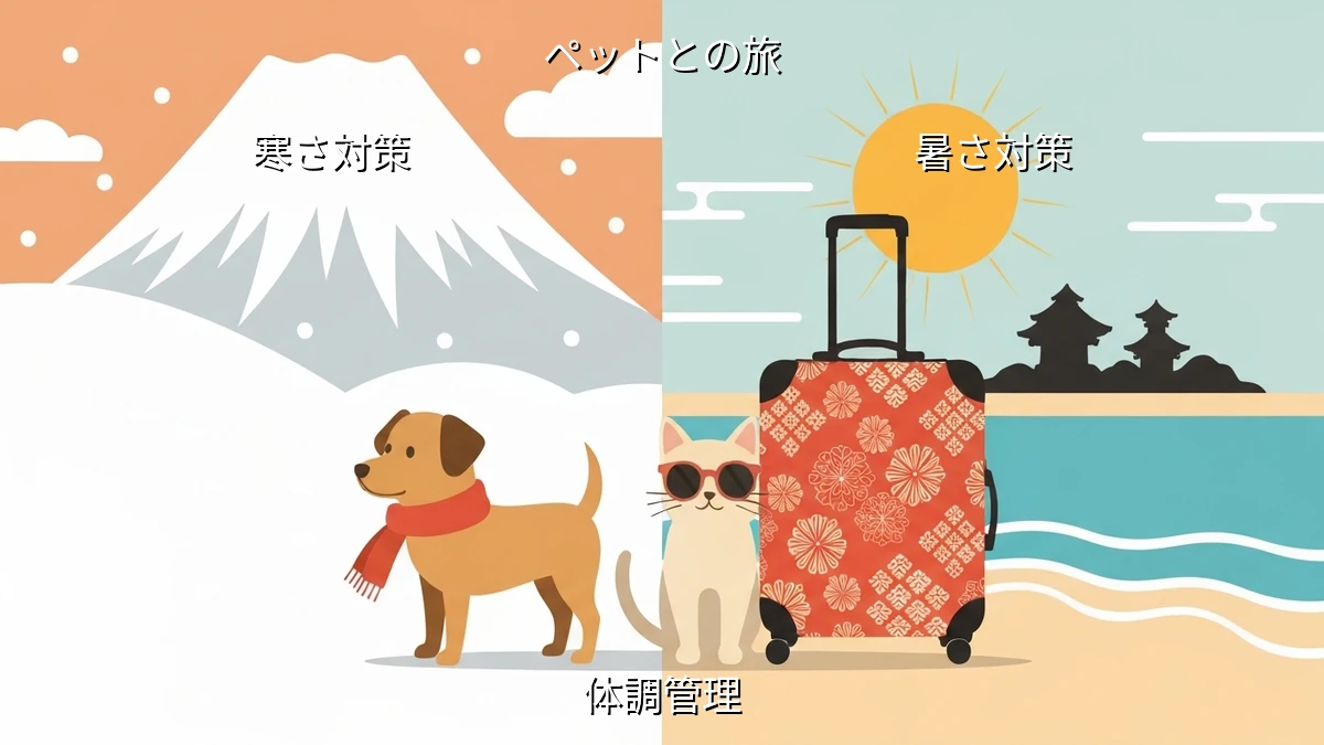 日本旅行でペットの体調を崩さない！地域別「暑さ・寒さ」対策と準備