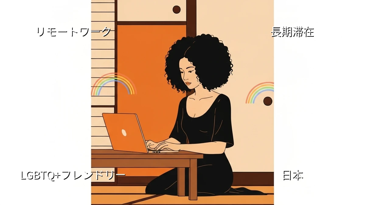 日本でLGBTQ+フレンドリーな長期滞在、リモートワーク環境を安定させる方法